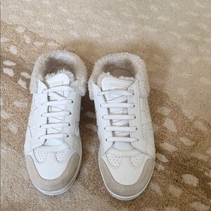 Dior White and Cream Women's Sneakers